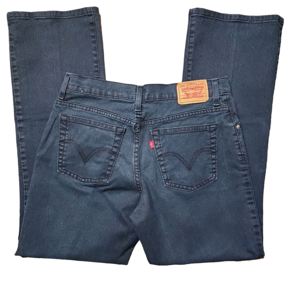 Women's Levi's 550 Bootcut Dark Green Jeans  Sz 12M - Picture 1 of 6